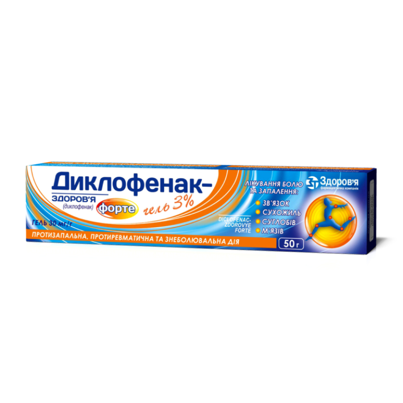 Инструкция Диклофенак гель 5% 50 г